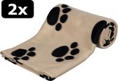 2x - BARNEY FLEECE DEKEN BE 150X100CM