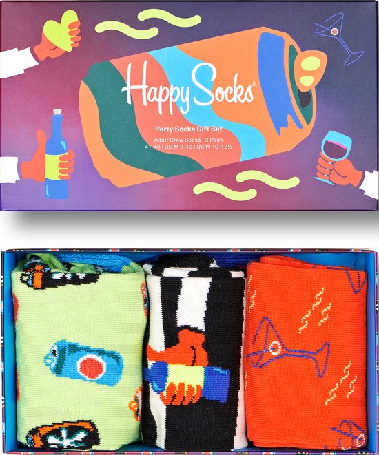 Happy Socks Set de 3 cadeaux de fête