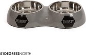 51Degrees North -  H&T - Dinner Bowl Double - Stone Grey - M (2 x 350ml)