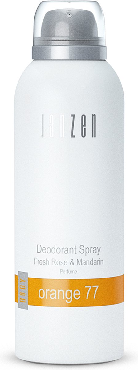 JANZEN Deodorant Spray Orange 77 - Anti-Transpirant Spray - Zacht en Bloemig - Verzorgend - 150 ml