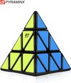 Afbeelding van het spelletje Pyraminx kubus - Qiyi cube breinbreker - Draai Kubus Puzzel - kubus in de vorm van piramide - 9x’ in Alle artikele