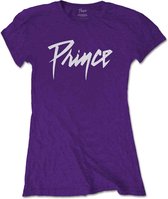 Prince Dames Tshirt -XS- Logo Paars