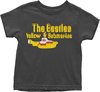 The Beatles - Yellow Submarine Logo & Sub Kinder T-shirt - Kids tm 2 jaar - Zwart