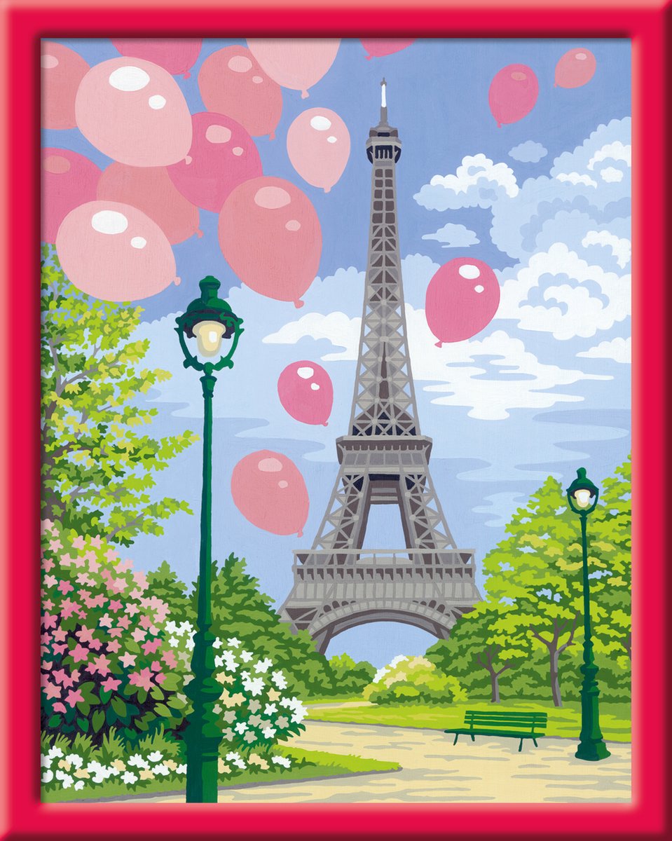 Ravensburger CreArt Spring in Paris - Schilderen op nummer voor volwassenen - Hobbypakket — afbeelding 4