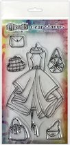 Dylusions couture Clear stamps - Lamallen who lunch