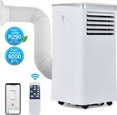 Merax Airconditioning 9000BTU - Mobiele Airco - Aircooler - Incl. Raamafdichting - Wit
