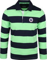 New Zealand Auckland - Polo Horeke Strepen Donkerblauw - XXL - Comfort-fit