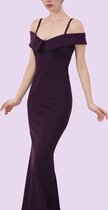 HASVEL-Paarse Maxi jurk Dames - Maat M-Galajurk-Avondjurk-HASVEL-Purple Maxi Dress Women-Size M-Prom Dress-Evening Dress