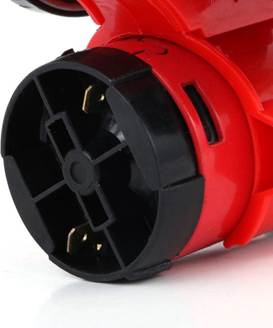 Autoclaxon, 150 dB, rode luchthoorn, elektrische stierhoorn, metalen hoorn met koeiengeluid, voor vrachtwagen, trein, boot, motorfiets, auto, stier, vervanging
