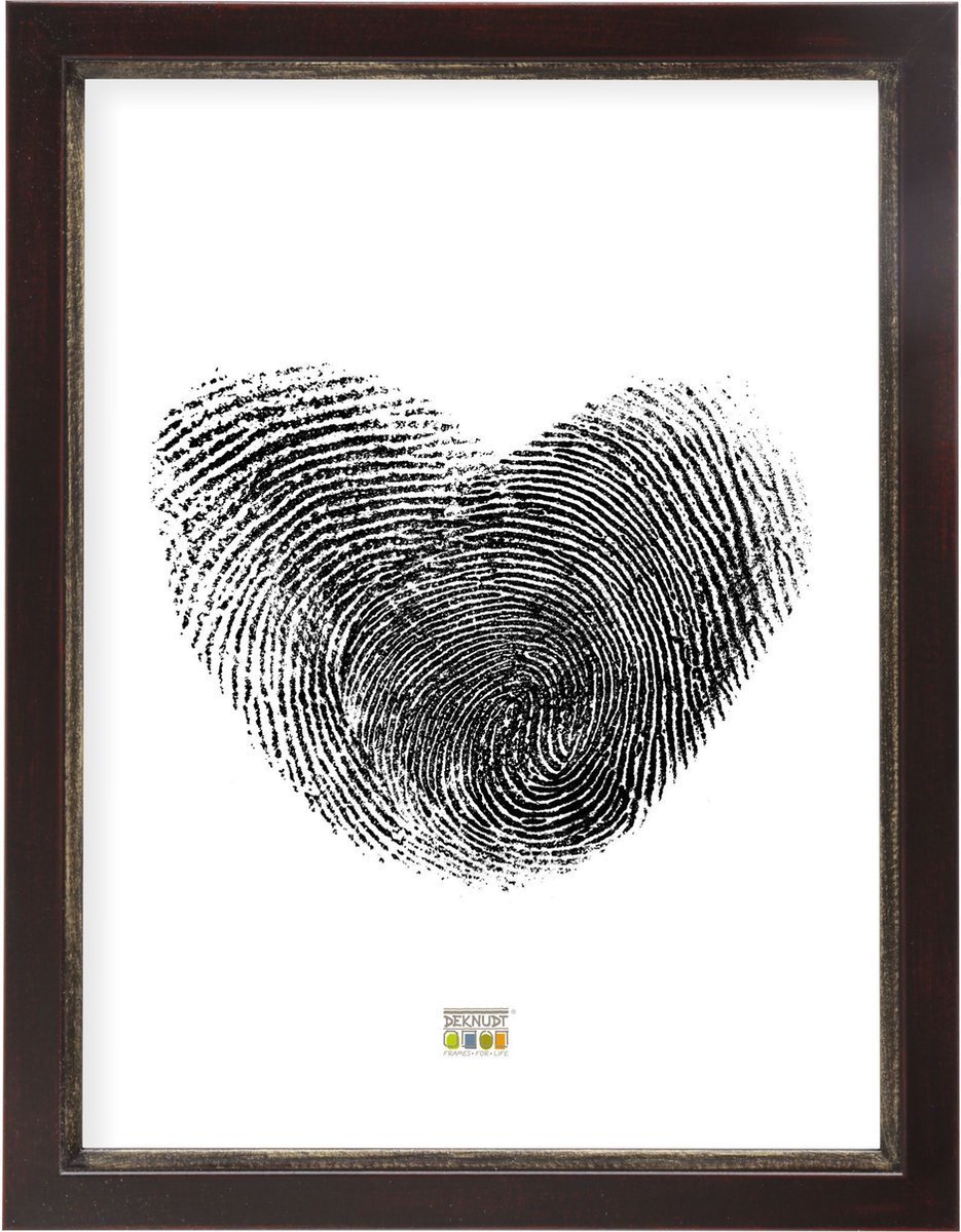 Deknudt Frames fotolijst S42LF9 - bruin-zwart - voor foto 30x45 cm
