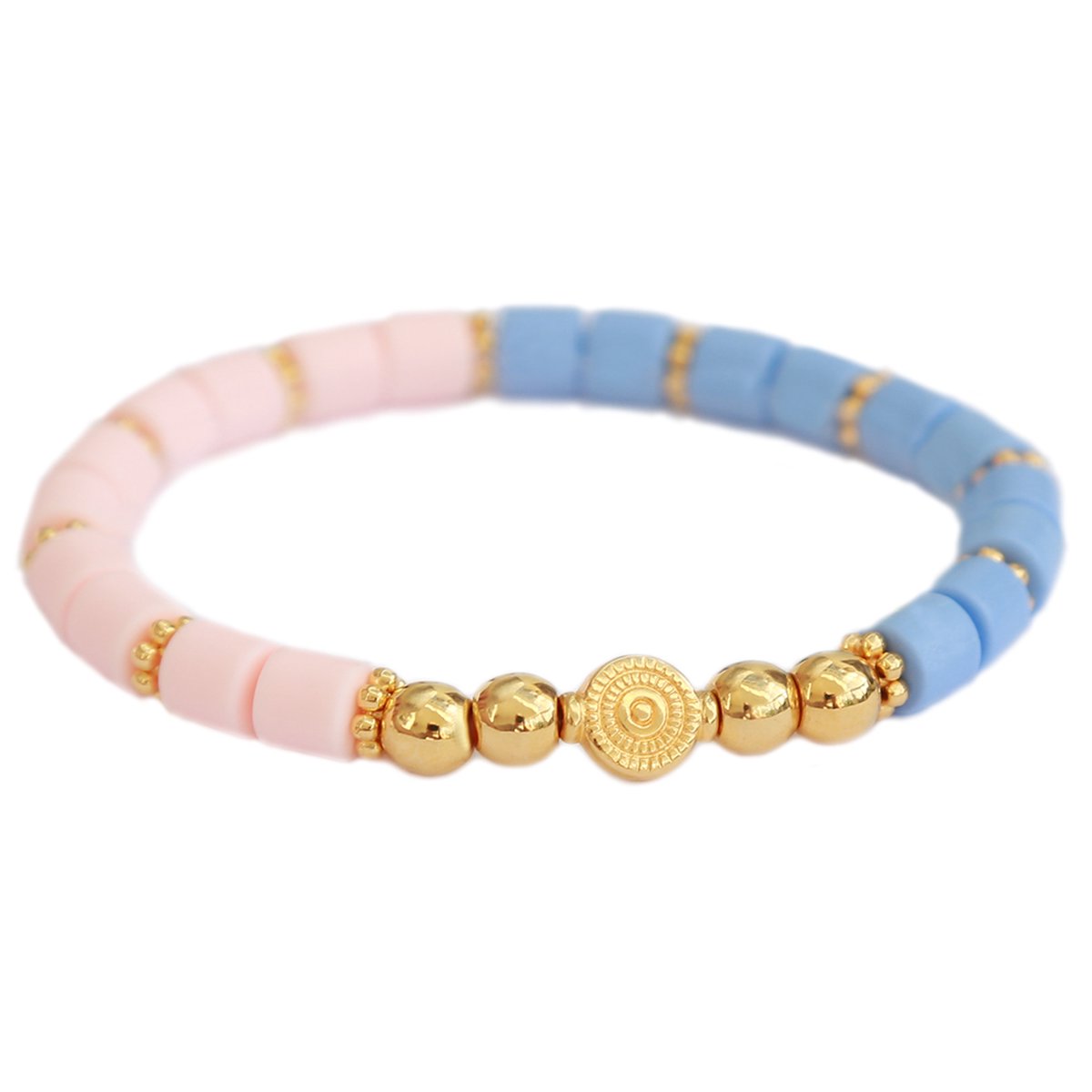 Armband dolce baby blue & pink