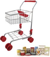 Eurekakids Shopping Trolley - Speelgoed Winkelwagen - Met Accessoires - Boodschappenkar met 18 Onderdelen