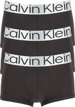 Calvin Klein low rise trunks (3-pack) - microfiber lage heren boxers kort - zwart - Maat: S
