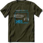 Stug 3 Tank Destroyer leger T-Shirt | Unisex Army Tank Kleding | Dames / Heren Tanks ww2 shirt | Blueprint | Grappig bouwpakket Cadeau - Leger Groen - XL