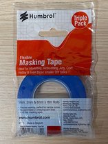 Humbrol AG5109 Flexible Masking Tape - 1mm, 3mm & 6mm X18m Tape