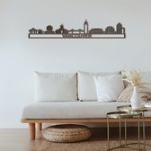 Skyline Vancouver Notenhout 165 Cm Wanddecoratie Voor Aan De Muur Met Tekst City Shapes