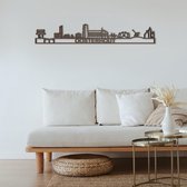 Skyline Oosterhout Notenhout 165 Cm Wanddecoratie Voor Aan De Muur Met Tekst City Shapes