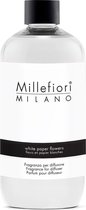 Millefiori Milano Navulling voor Geurstokjes 500 ml - White Paper Flowers