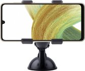 Shop4 - Samsung Galaxy A33 5G Autohouder Raamhouder Klem Zwart