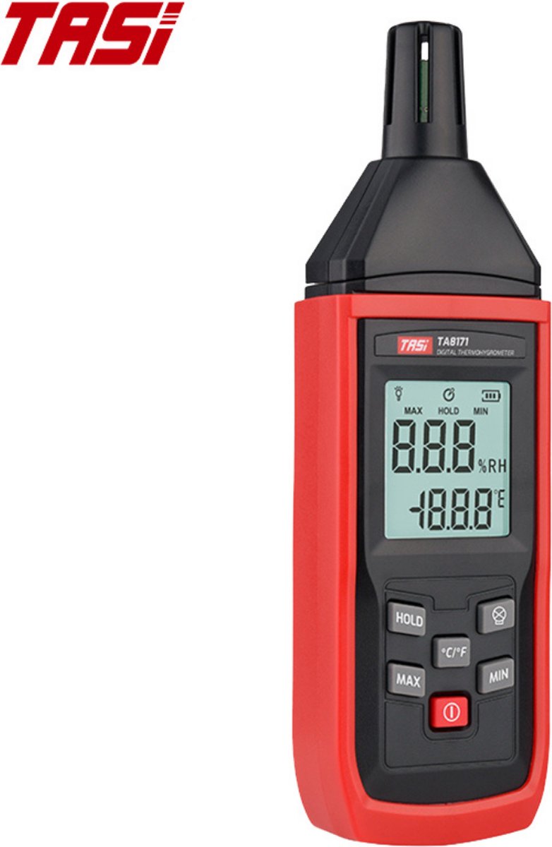 Tasi industriële professionele draagbare Digitale Hygrometer - thermometer