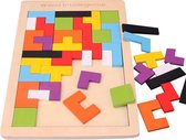 Hoekstar Games Puzzelkubus - Houten Tetris puzzel - Speelgoed vanaf 3 jaar