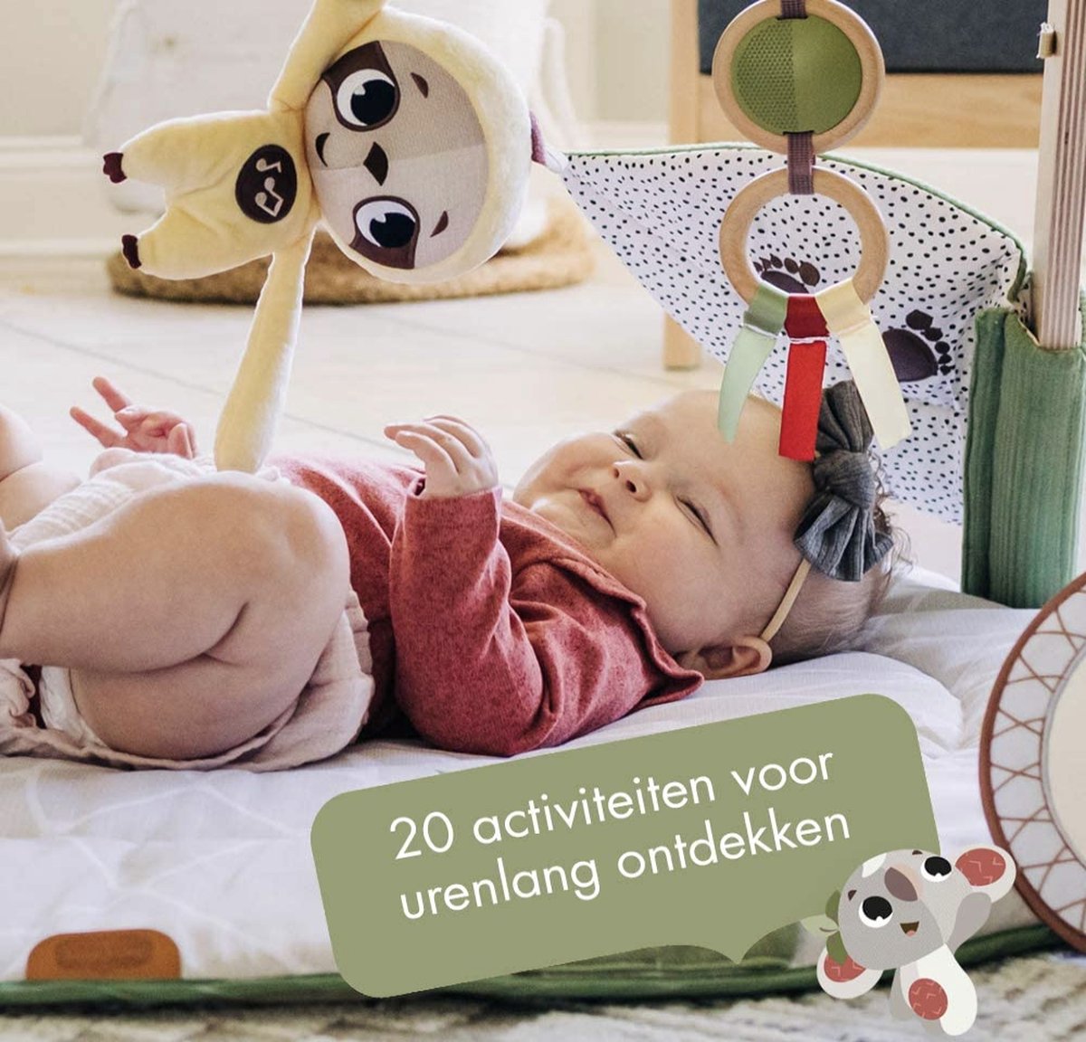 Tiny Love Boho Chic Luxe Developmental Gymini, Speelkleed voor Baby's, Houten Speelgoed Boog, Vanaf 0 Maanden — afbeelding 3