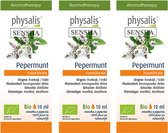 Pepermunt 3 STUKS Physalis Etherische Olie Bio Etherische Olie 10ml - Diffuser, huid en inwendig