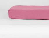Y-NOT - Crispy Cotton Hoeslaken Topper - 180x220 - tot 15 cm matrasdikte - 100% Katoen - 180 draaddichtheid - Roze