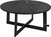 Salontafel metaal met marmer large