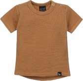 Rib t-shirt (camel) (rounded back) /