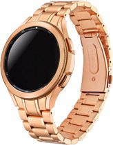 Fungus - Smartwatch bandje - Geschikt voor Samsung Galaxy Watch 6 (incl. Classic), Watch 5 (incl. Pro), Watch 4 - Horloge - Metaal - Chique - Rosegoud