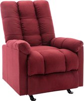 Fauteuil stof wijnrood