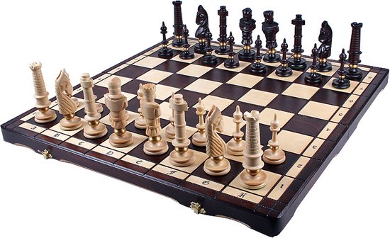 Thumbnail van een extra afbeelding van het spel Royal De Lux schaakset