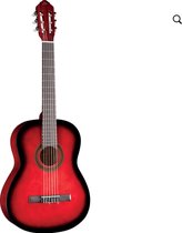 Klassieke gitaar 4/4 Eko Studio Series CS-10 Rood Sunburst met tas