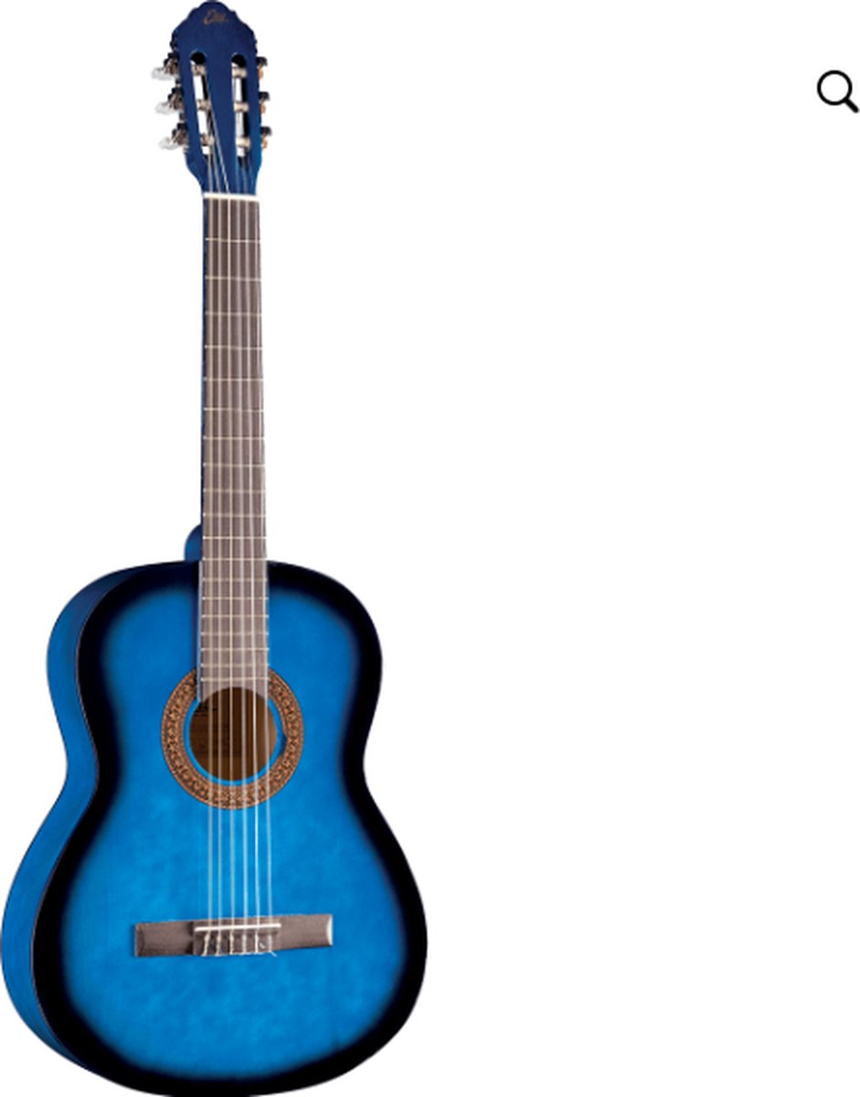 Klassieke gitaar 4/4 Eko Studio Series CS-10 Blauw Sunburst met tas