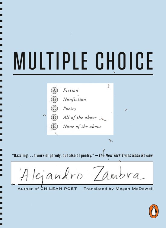 Multiple Choice, Alejandro Zambra | 9780143109198 | Boeken | bol.com