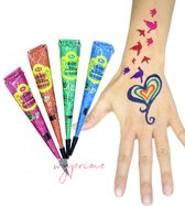 Henna tattoo inkt pasta cone tube 23gr tijdelijke neptatoo voor creativiteit-bodyart-festival diwali Golecha kone groen