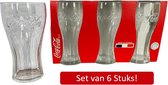Coca Cola Glazen - Hoge kwaliteit - 6 Stuks - Cola glas - Cola glazen - 35cl - 350 ml - set van 6 - Vaatwasser bestendig - Made in France