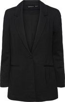 Vero Moda VMEVA LS LOOSE LONG SINGLE BLAZER GA Dames Blazer BLACK  - Maat XS