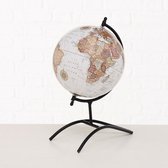Boltze - Globe - Globe - 36cm - Ø19cm - Wit - Zwart