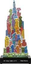 Goebel - James Rizzi | Decoratief beeld / figuur The City that Never Sleeps 70 | Porselein - 70cm - Pop Art - Limited Edition