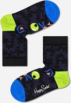 Happy Socks KIDS Cat - Sokken Kinderen - Zwart - Maat 28 - 31 - 4-6  Jaar