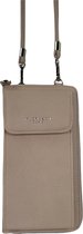 Crossbody telefoontasje en portemonnee Flora & Co leatherlook beige