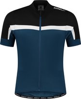 Rogelli Course Kids Fietsshirt - Korte Mouwen - Kids - Zwart, Blauw, Wit - Maat 140-152