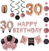 30 jaar Verjaardag Versiering pakket rose gold