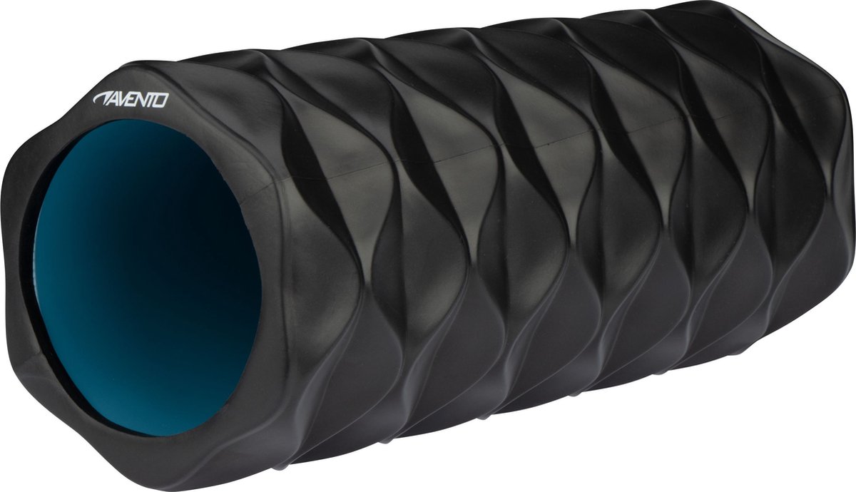 Avento Massage Roller - Foam - Wave - Zwart/Blauw thumbnail 2