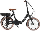 Vogue Easy Go 7D, vouw e-bike, 20  inch wiel, matt black, brown