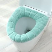 Toiletbril Hoes - Zachte Toiletzitting - Toiletbril Cover - WC Bril Cover - Herbruikbaar - Wasbaar - Groen