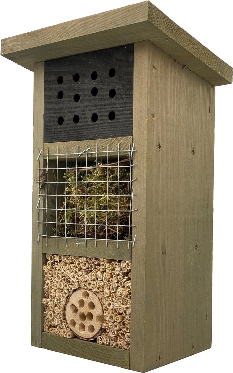 GARDEN SPIRIT Bijenhotel 14 x 11 x 30 cm - Insectenhotel