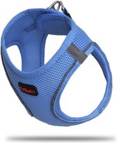 PetTagArt  Air-Mesh Hondentuig- XLarge-Blauw